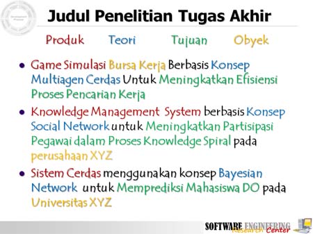 judul tugas akhir