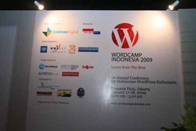 Megahnya Panggung Wordcamp Indonesia 2009